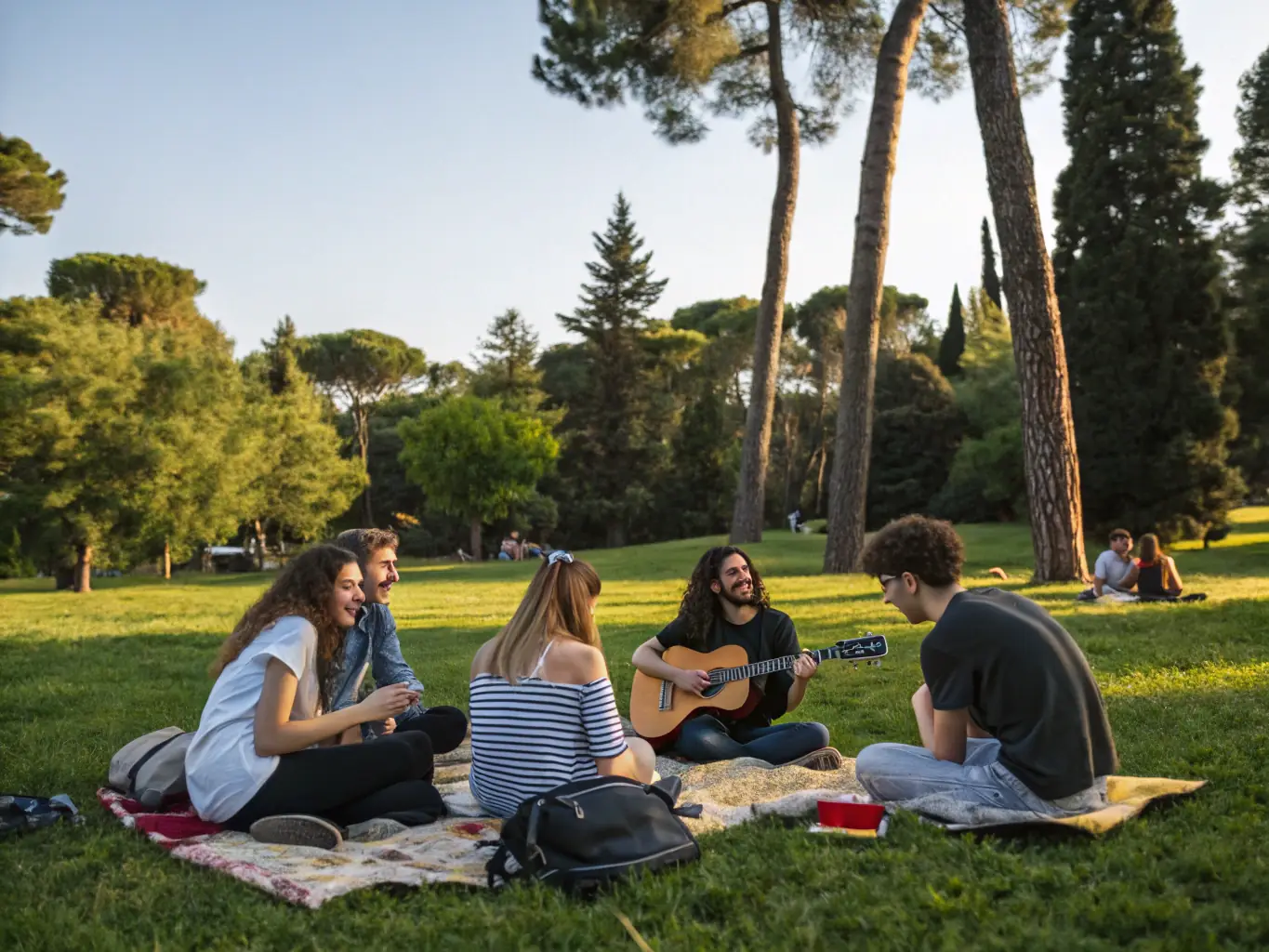 A picture of people enjoying a leisure activity organized by AMICALE PERIGNACAISE DE PETANQUE, such as a picnic or a social gathering.